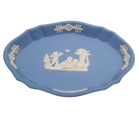 WEDGEWOOD JASPERWARE VINTAGE TRINKET DISH - Picture 2 of 4